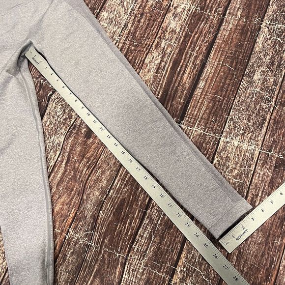 Gymshark Women Light Gray Flex High Waist Compression Leggings Spellout Sz Small - Picture 14 of 15